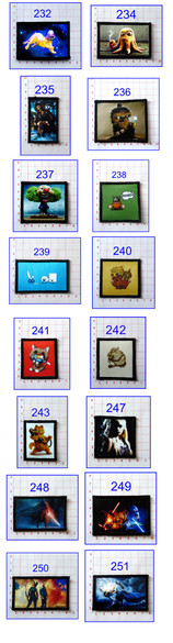 Naszywki FILMOWE 59 WZORÓW ZAPRASZAM