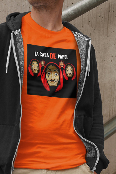 Koszulka z naszywką Dom z papieru 02