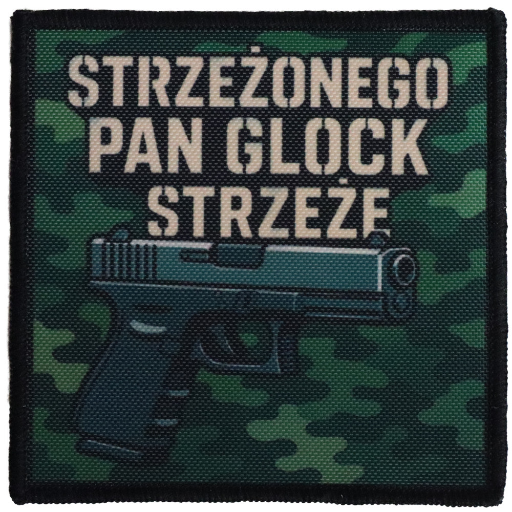Naszywka dla strzelca Strzeżonego Pan glock strzeże