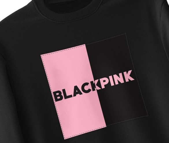 Bluza z naszywką BLACKPINK logo
