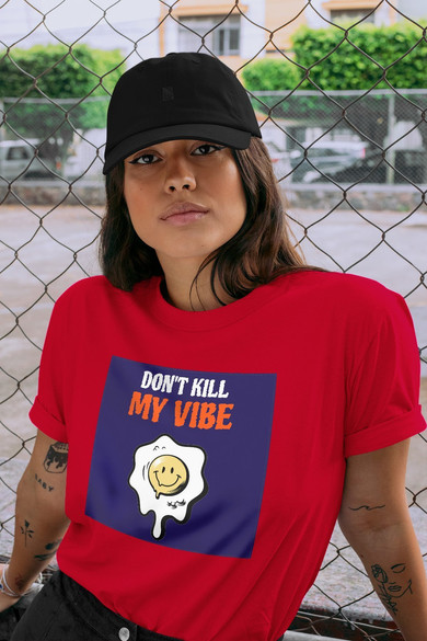 Koszulka z naszywką Don't Kill My Vibe
