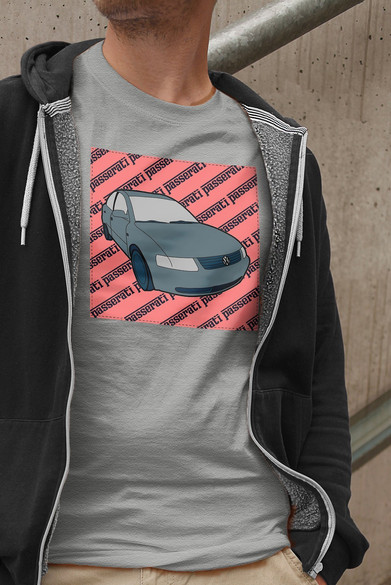 Koszulka z naszywką Volkswagen passerati