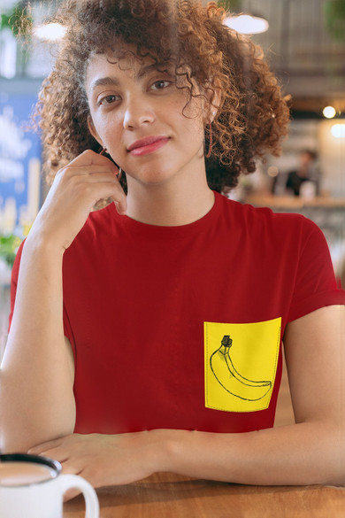 Koszulka z kieszonką BANAN BANANA