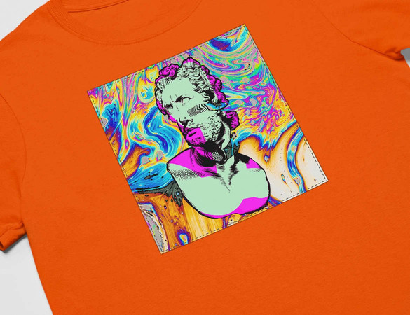 Koszulka z naszywką Psychodelic 04