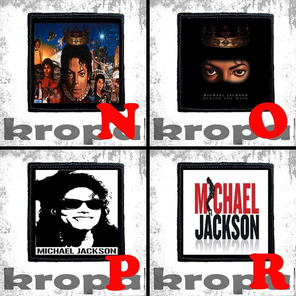 Naszywka MICHAEL JACKSON 10 x 10 cm  Dużo Wzorów!