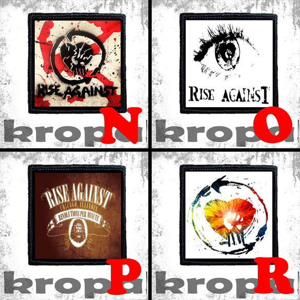 Naszywka RISE AGAINST 10 x 10 cm Dużo Wzorów!