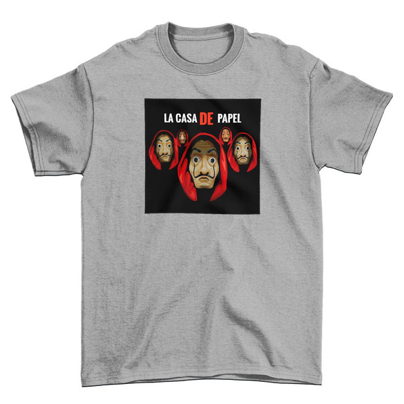 Koszulka z naszywką Dom z papieru 02