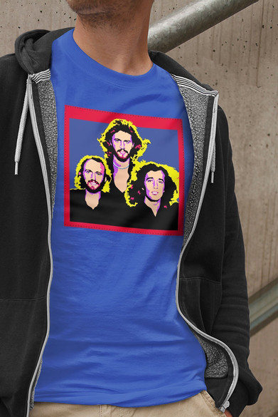 Koszulka z naszywką Bee Gees 02