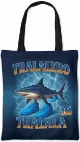 Torba na ramię Italian Brainrot Tralalero Tralala z piorunami