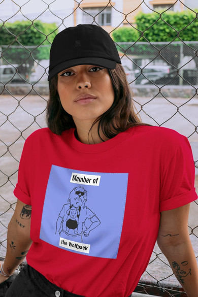 Koszulka z naszywką  Member of the Wolfpack