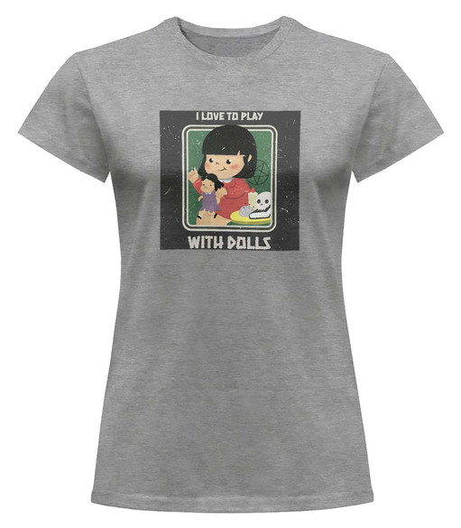 Bluzka damska z naszywką I love to play...