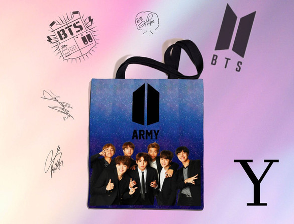Torba na ramię BTS k-pop FULLPRINT z Polski WZORY
