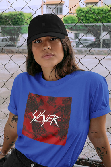 Koszulka z naszywką Slayer World painted