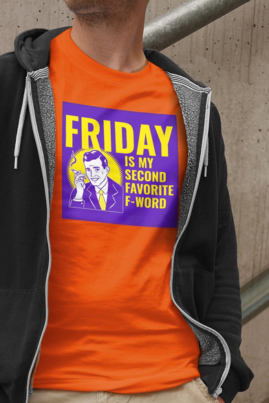 Koszulka z naszywką Friday – man