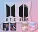 BTS Poduszka + Kubek + Imię Gratis ZESTAW PREZENT