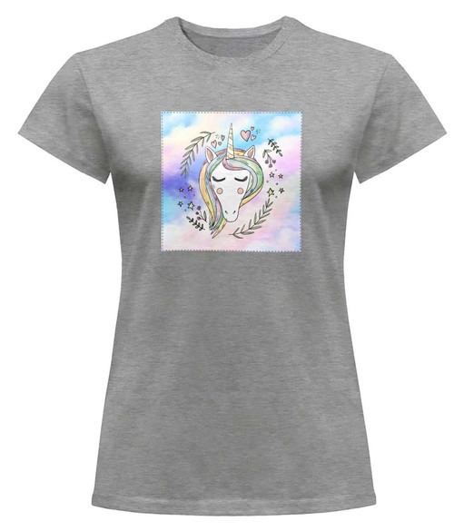 Bluzka damska z naszywką Unicorne 01