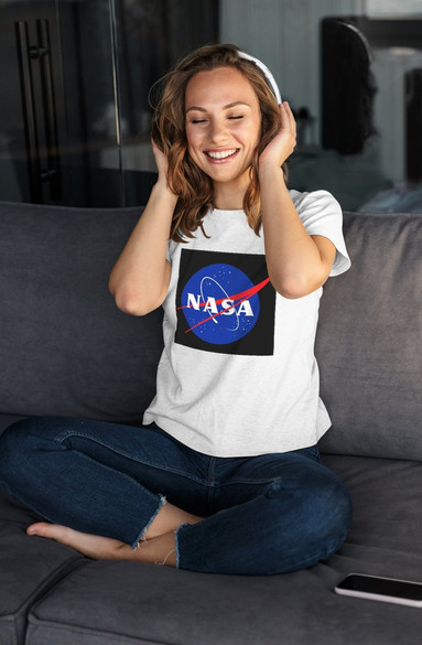 Bluzka damska z naszywką NASA logo