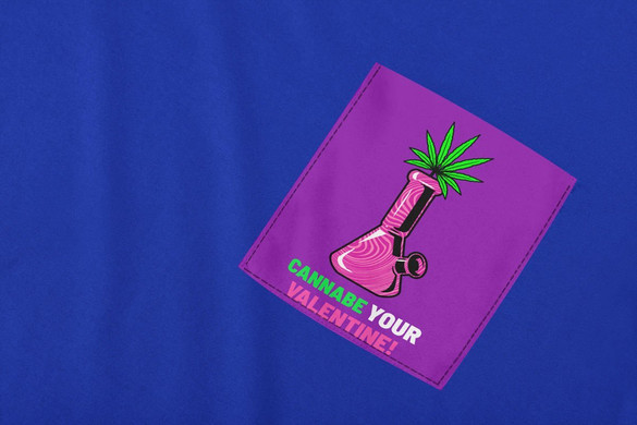 Koszulka z kieszonką CANNABE YOUR VALENTINE