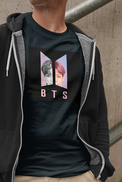 Koszulka z naszywką BTS Jungkook