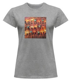 Bluzka damska z naszywką Stranger Things ABC