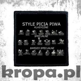 Naszywka STYLE PICIA PIWA 02