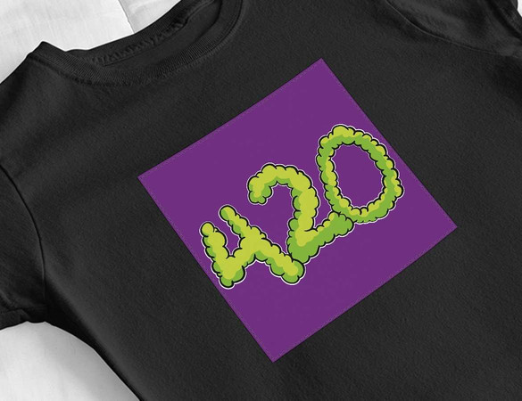 Bluzka damska z naszywką 420 GREEN