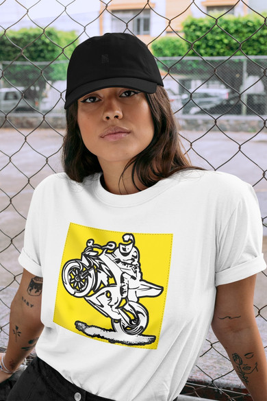 Koszulka z naszywką Lubię zapierd..lać 05