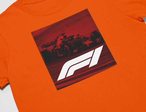 Koszulka z naszywką F1 poster