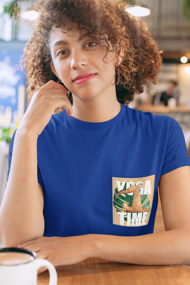 Koszulka z kieszonką YOGA DOG 03