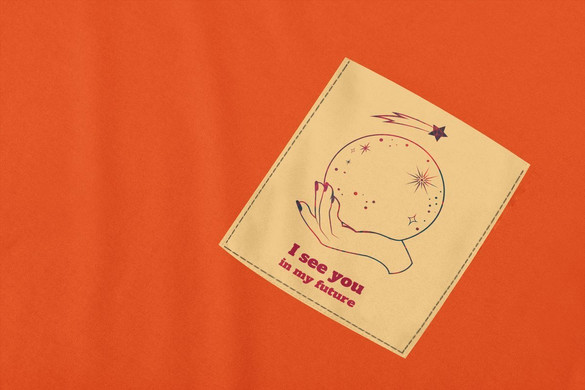 Koszulka z kieszonką I SEE YOU