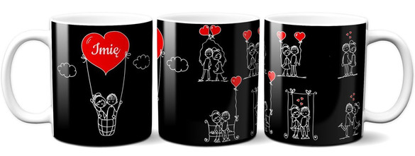 Kubek na Walentynki DODAJ NAPIS!