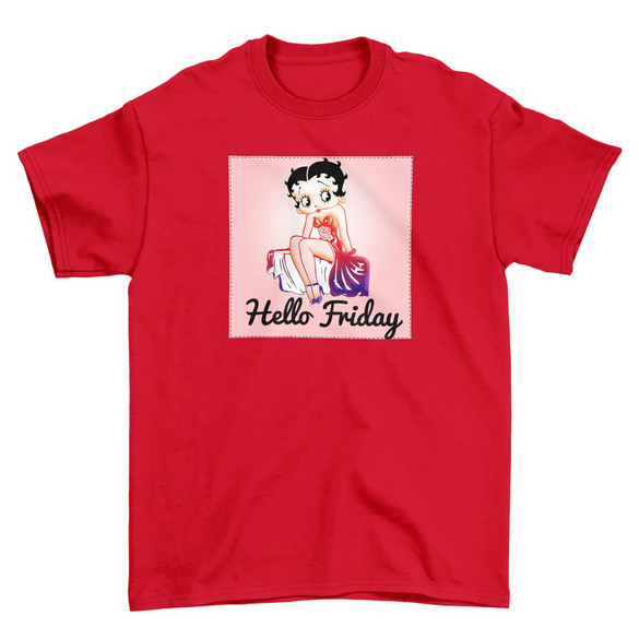 Koszulka z naszywką Hello Friday