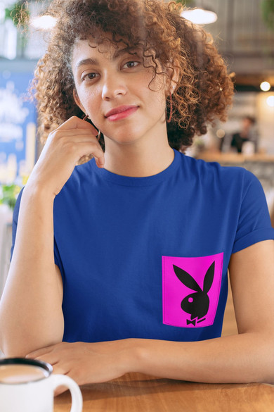 Koszulka z kieszonką PLAYBOY KRÓLICZEK