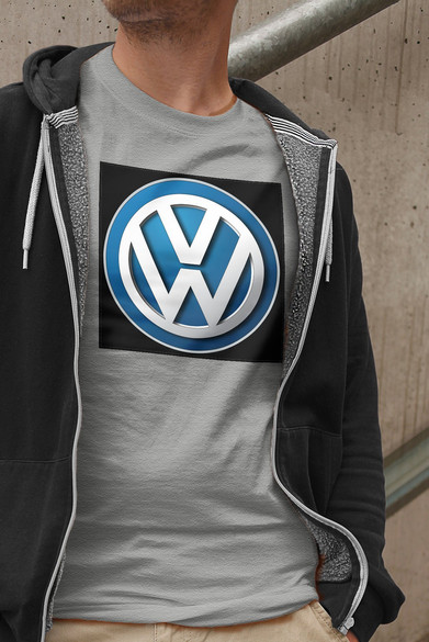 Koszulka z naszywką Volkswagen logo black