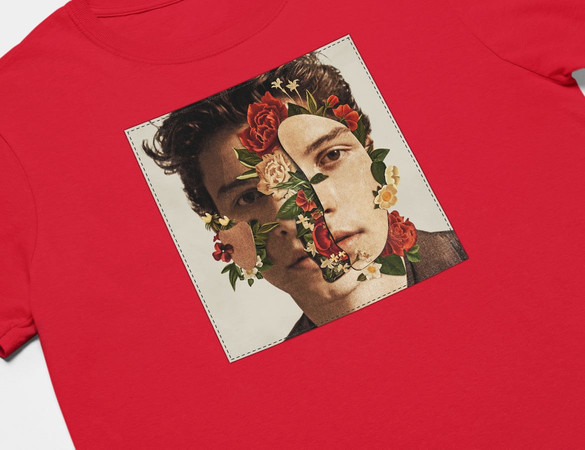 Koszulka z naszywką Shawn Mendes light