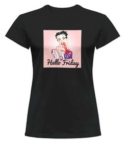 Bluzka damska z naszywką Hello Friday
