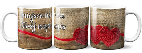 Kubek na Walentynki DODAJ NAPIS!