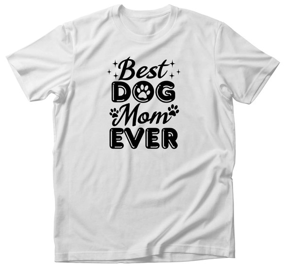 Koszulka BEST DOG MOM EVER DODAJ NAPIS!