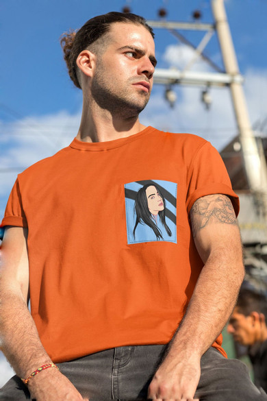 Koszulka z kieszonką BILLIE EILISH 02