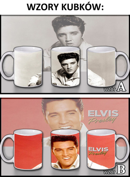 ELVIS PRESLEY Zestaw poduszka kubek WZORY+GRATIS