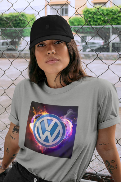 Koszulka z naszywką Volkswagen logo colours