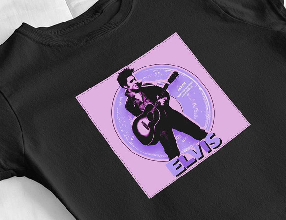 Bluzka damska z naszywką Elvis Presley 01