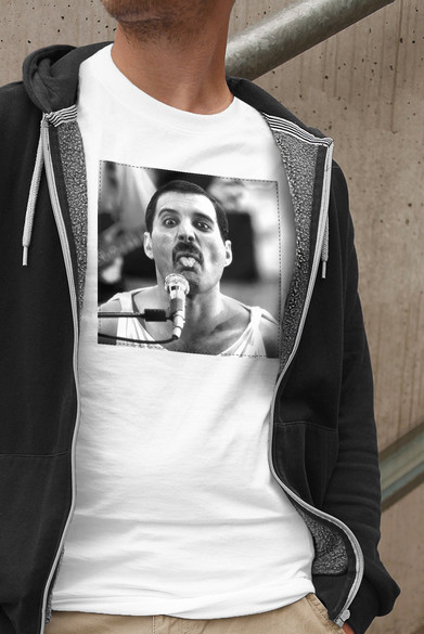 Koszulka z naszywką Queen Freddie Mercury 1