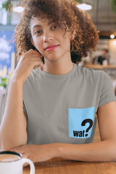 Koszulka z kieszonką WAT?