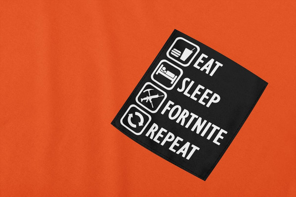 Koszulka z kieszonką Eat Sleep Fortnite ..