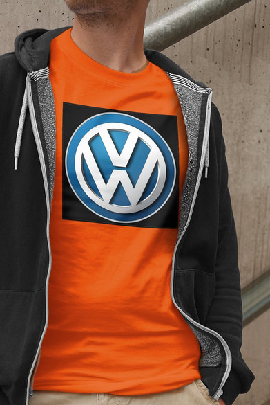 Koszulka z naszywką Volkswagen logo black