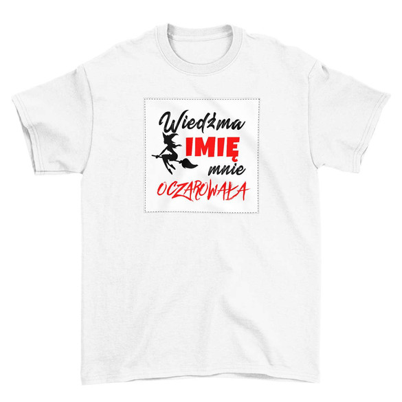 Koszulka z naszywką na Walentynki TWÓJ NAPIS