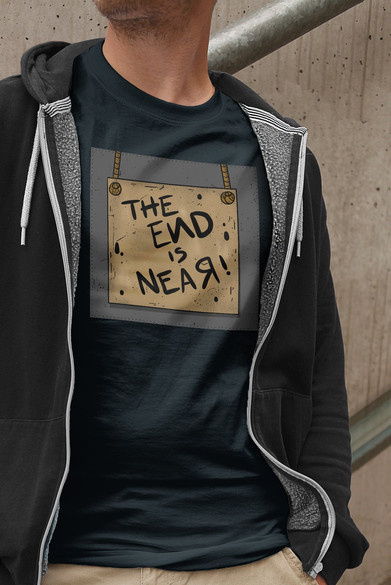 Koszulka z naszywką The end is near