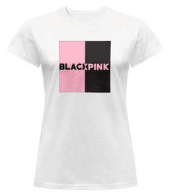Bluzka damska z naszywką BLACKPINK logo