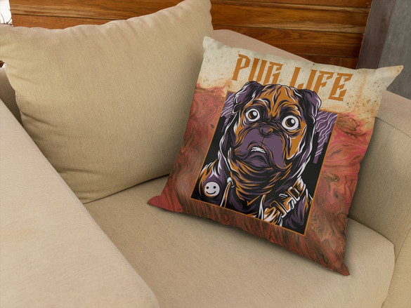 Poduszka PUG LIFE